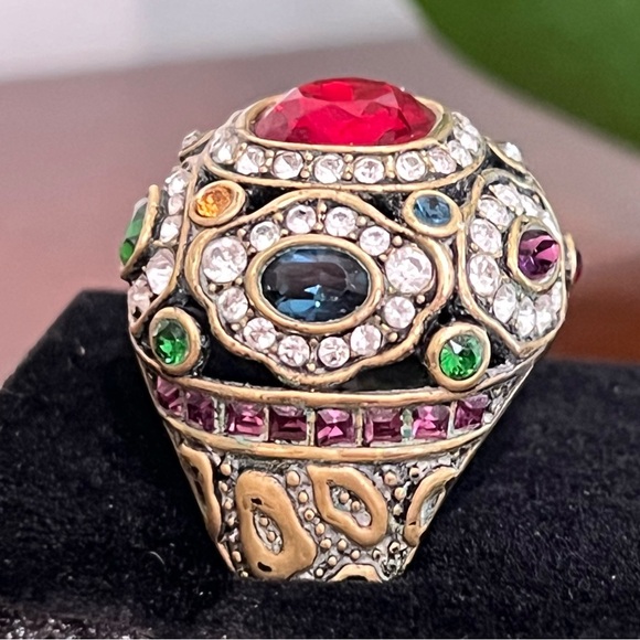 Heidi Daus “Wait No More” Swarovski Crystals size 12 ring EUC - Picture 4 of 9